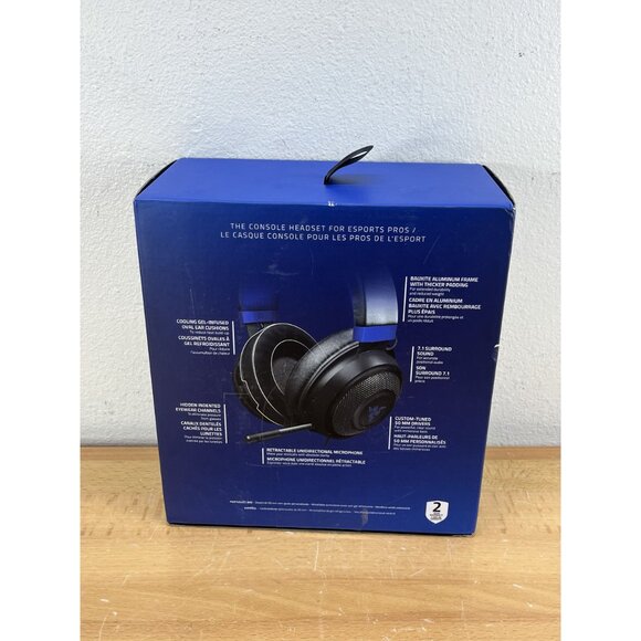 Razer RZ04-02830500-R3U1 Kraken Gaming Headset - Black/Blue - Picture 4 of 14
